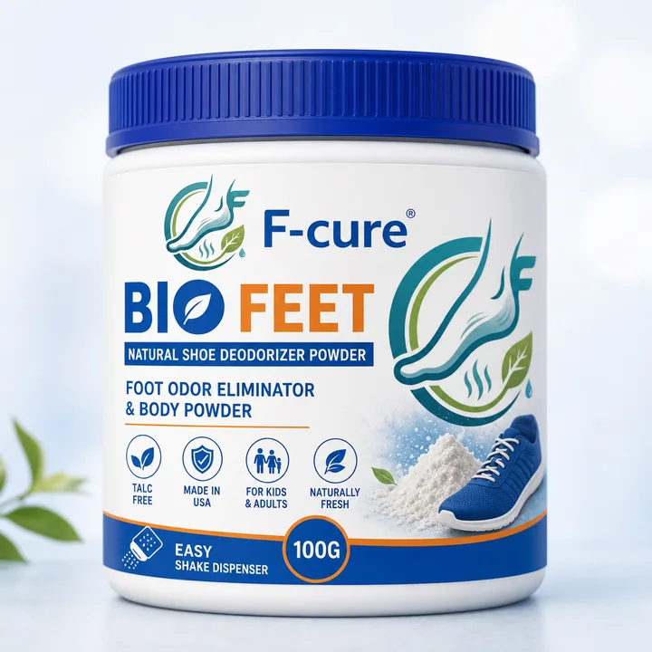 Bio Feet Packaging for F-cure - AI-generated packaging design concept