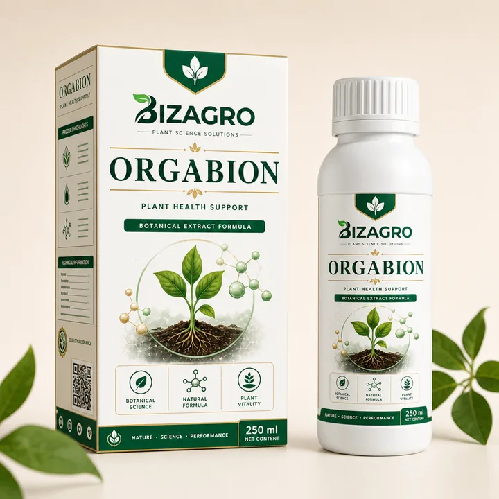 ORGABION Packaging for BIZAGRO - AI-generated packaging design concept