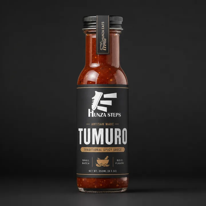 Tumuro Packaging for Hunza Eats - AI-generated packaging design concept