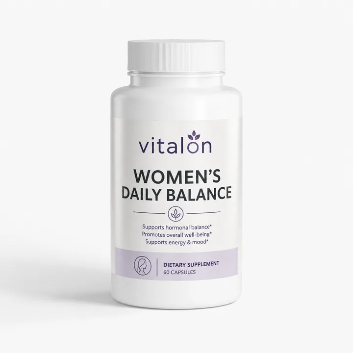 Women's Daily Balance Packaging for Vitalon - AI-generated packaging design concept