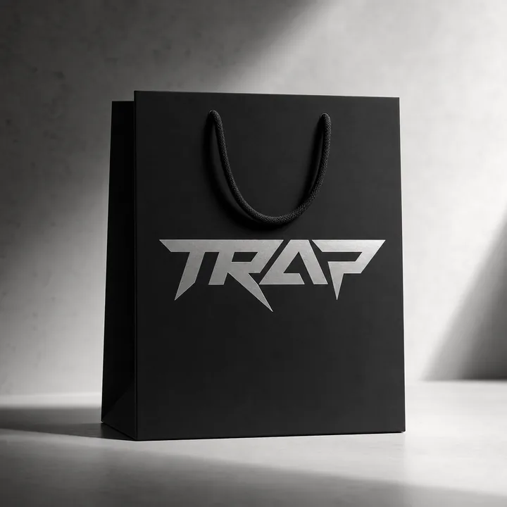 Clothing Packaging for TRAP #0116 - AI-generated packaging design concept