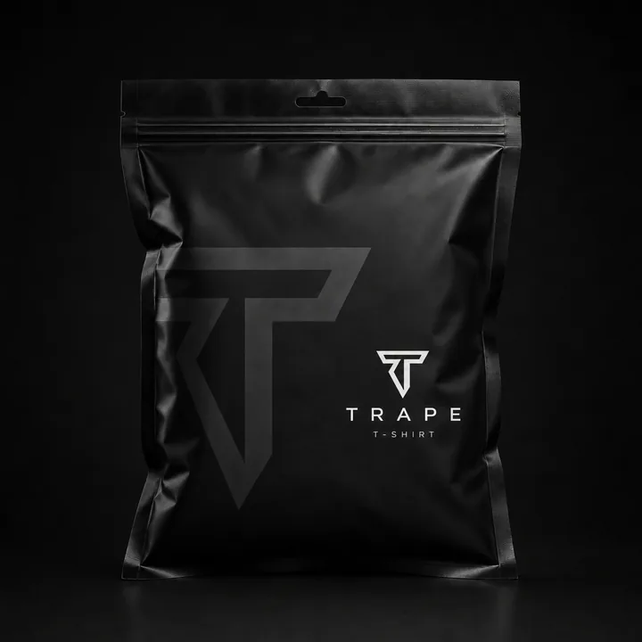 T-Shirt Packaging for Trape - AI-generated packaging design concept