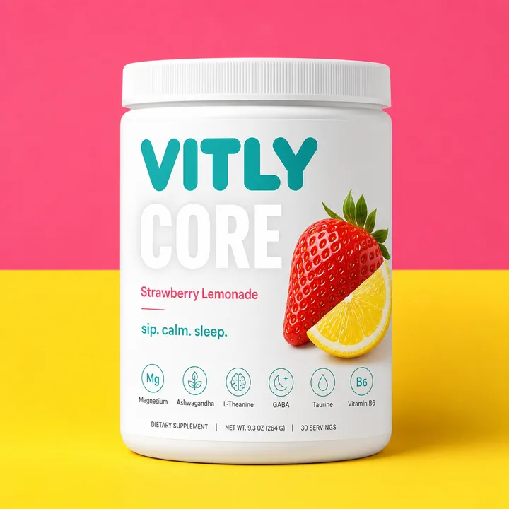 Core Packaging for Vitly - AI-generated packaging design concept