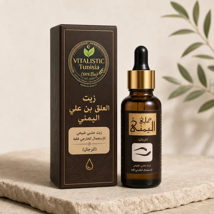 زيت العلق بن علي اليمني Packaging for زيت العلق بن علي اليمني - AI-generated packaging design concept