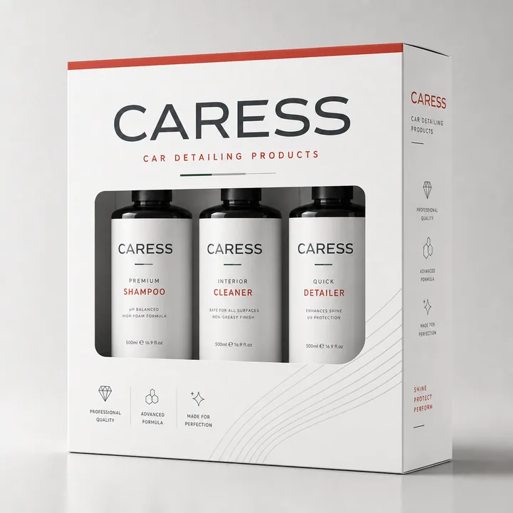 Car Detailing Products Packaging for CarEss #0253 - AI-generated packaging design concept