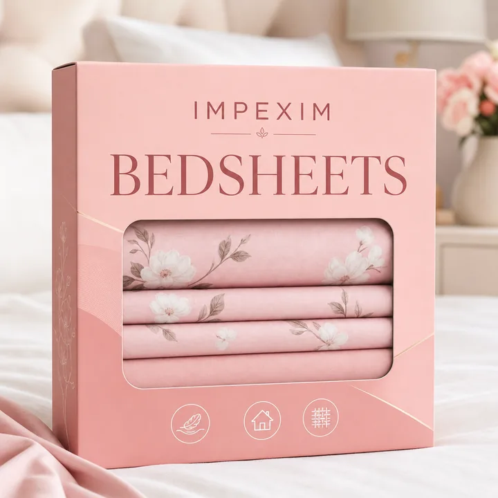 BEDSHEETS Packaging for IMPEXIM - AI-generated packaging design concept