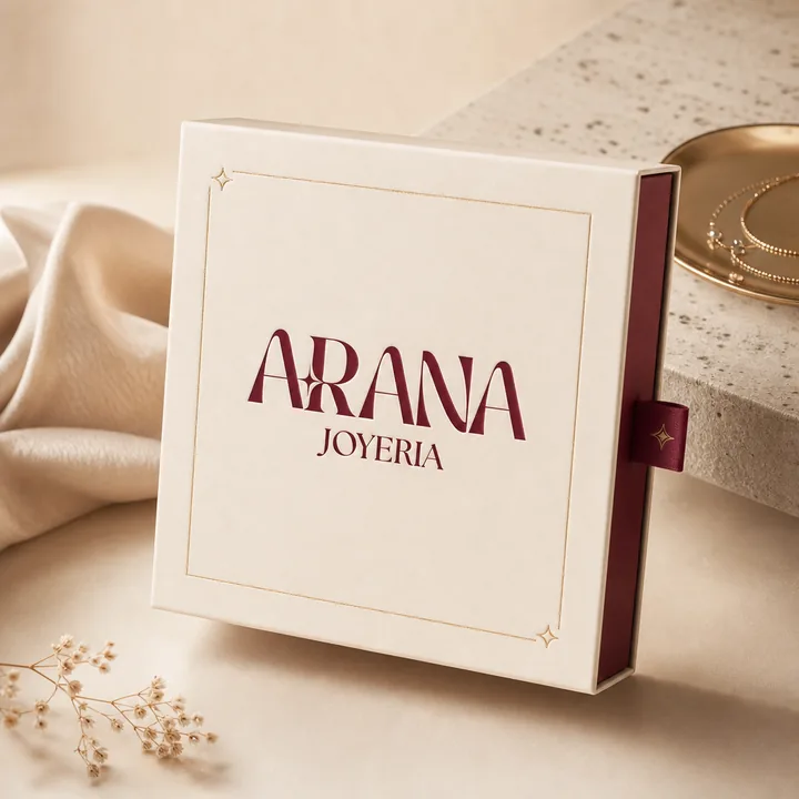 Joyeria Packaging for Arana - AI-generated packaging design concept