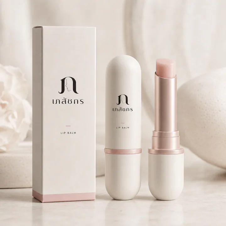 ลิปมัน Packaging for เภสัชกร - AI-generated packaging design concept