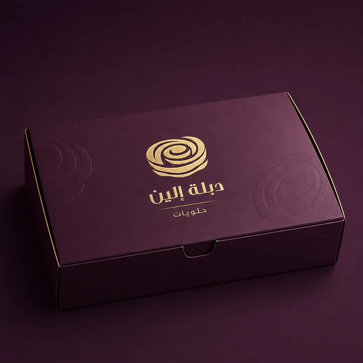 حلويات Packaging for دبلة إلين - AI-generated packaging design concept