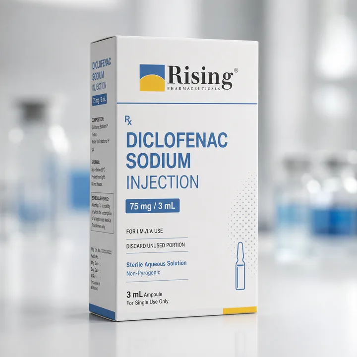 Diclofenac Sodium Injection Packaging for Diclofenac Sodium Injection - AI-generated packaging design concept