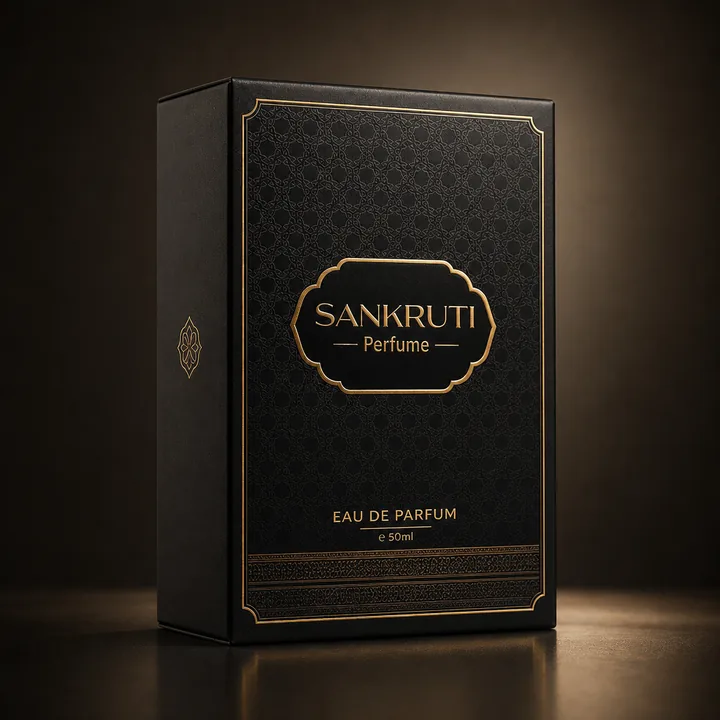 Perfume Packaging for BLIND BOND - AI-generated packaging design concept
