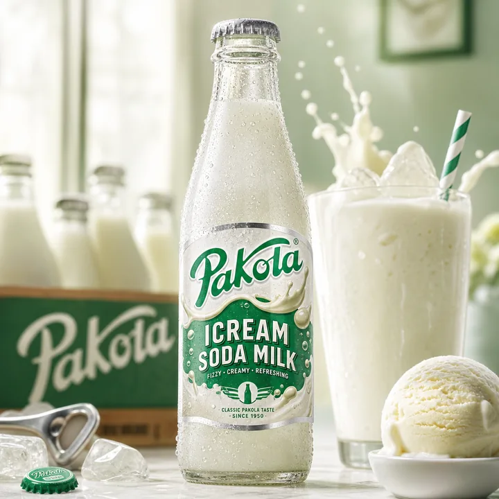 Pakola Icream Soda Milk Packaging for Pakola - AI-generated packaging design concept