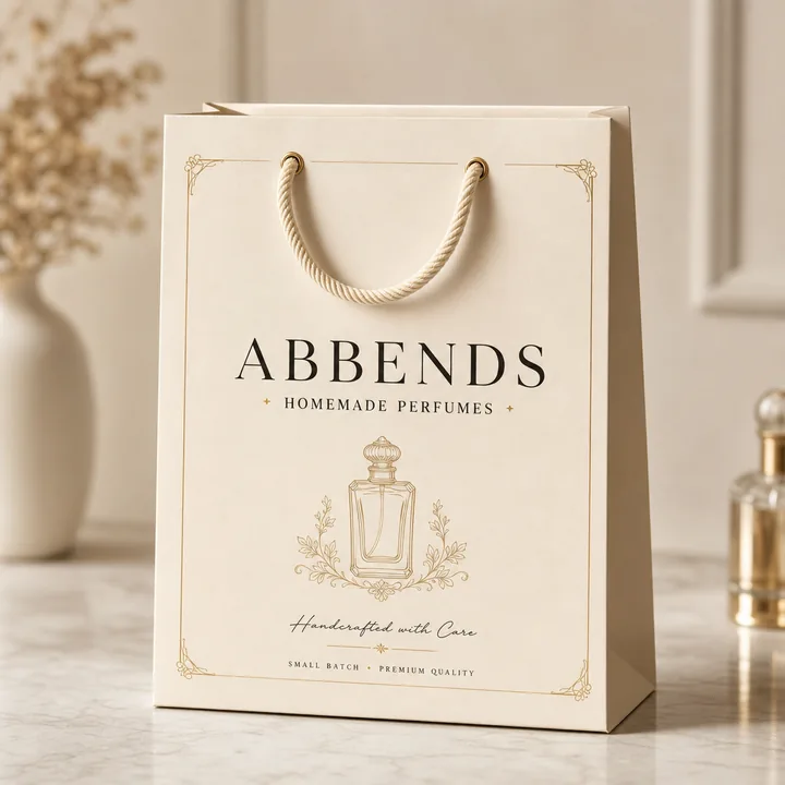 Perfumes Homemade Packaging for Abbends - AI-generated packaging design concept