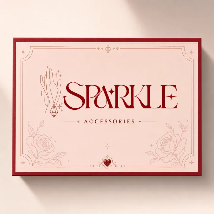 Accessories Packaging for Sparkle - AI-generated packaging design concept