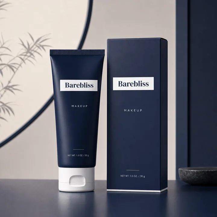 Makeup Packaging for Barebliss #0659 - AI-generated packaging design concept
