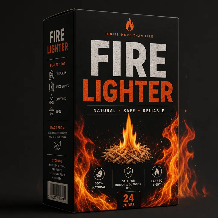 Fire Lighters Packaging for Fire Lighter #0761 - AI-generated packaging design concept