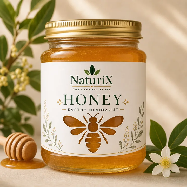 Honey Packaging for Naturix Foods #0808 - AI-generated packaging design concept