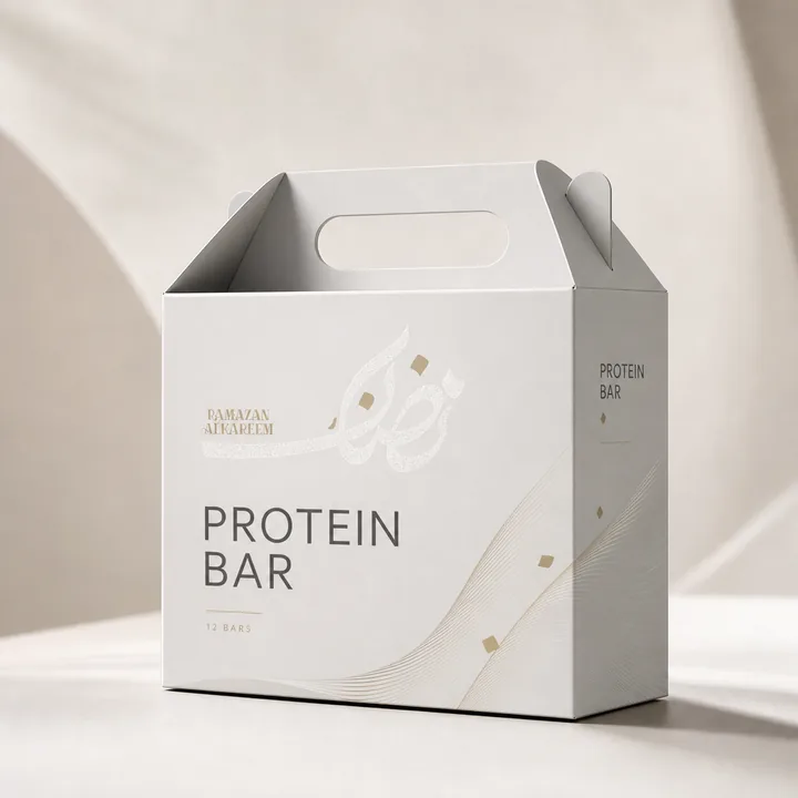 Protein Bar Packaging for Delicious - AI-generated packaging design concept