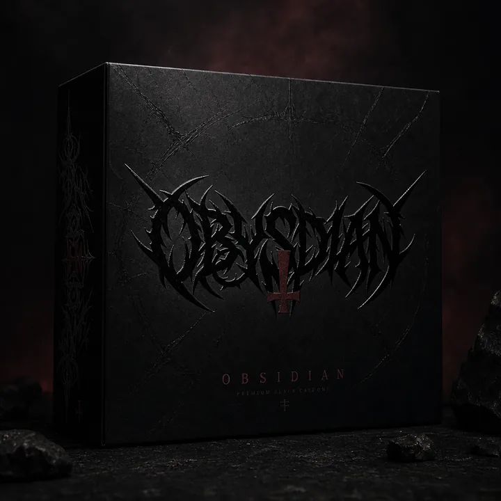 Obsidian Packaging Design - AI-generated packaging design concept