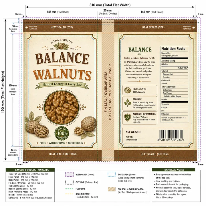 Packaging Label Design #0864 - AI-generated packaging design concept
