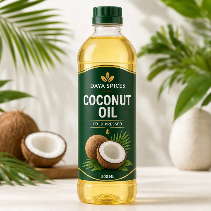 Coconut Oil Packaging for Daya Spices #0928 - AI-generated packaging design concept