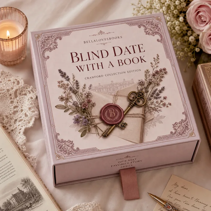 Blind Date With A Book - Cranford Collection Edition Packaging for Bellalovesbooks - AI-generated packaging design concept
