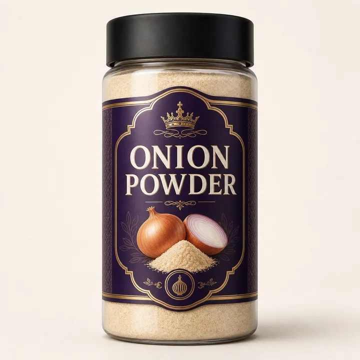Onion Powder Packaging Design - AI-generated packaging design concept