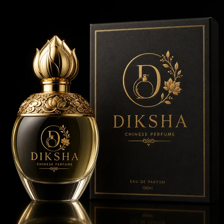 Chainese Perfume Packaging for Diksha - AI-generated packaging design concept