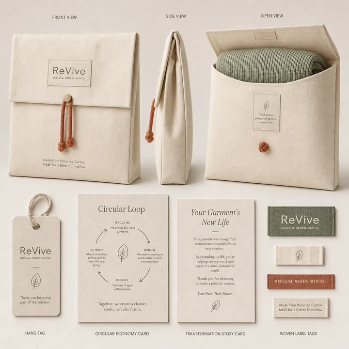 Ropa Packaging for ReVive - AI-generated packaging design concept