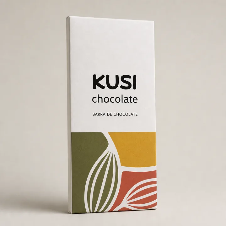 Barra De Chocolate Packaging for KUSI Chocolate #1138 - AI-generated packaging design concept
