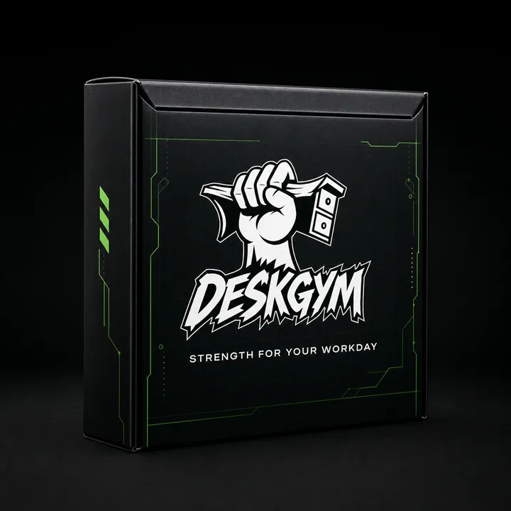 Desk Gym Packaging Design - AI-generated packaging design concept