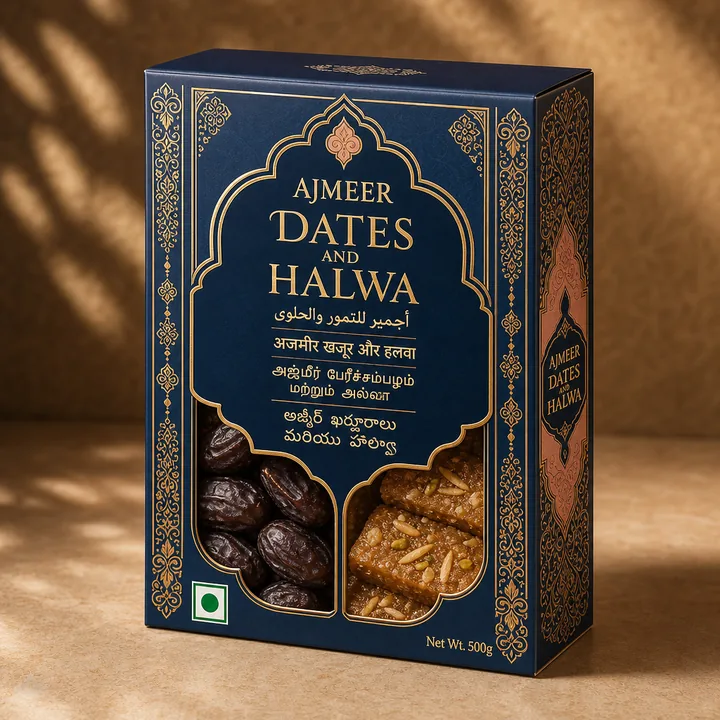Sweet Packaging for Ajmeer - AI-generated packaging design concept