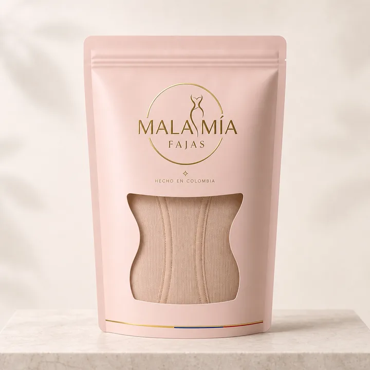 Fajas Moldesdoras Packaging for Mala Mia - AI-generated packaging design concept