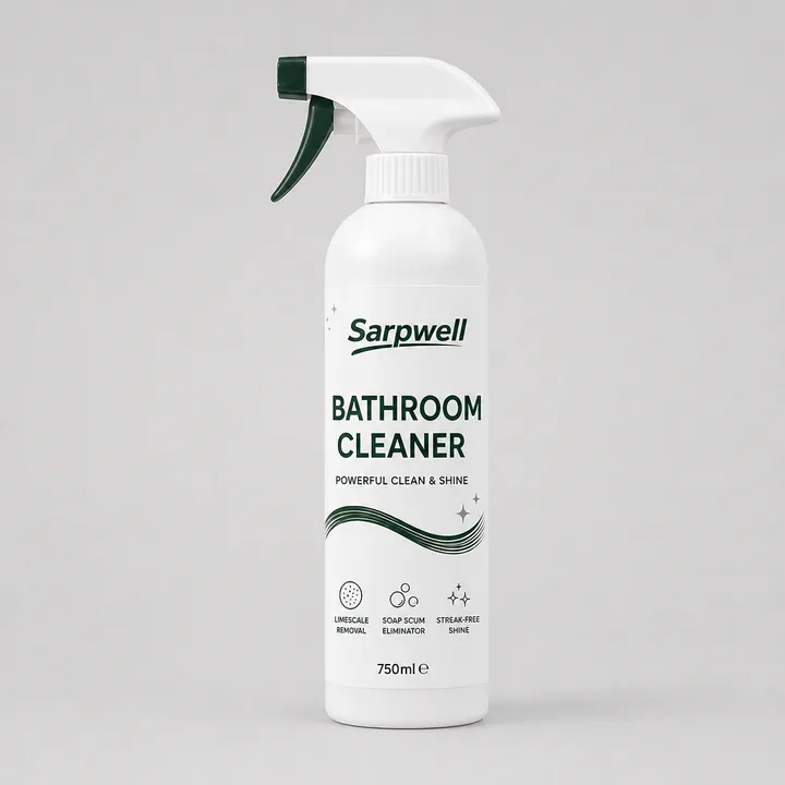 Bathroom Cleaner Packaging for Sarpwell - AI-generated packaging design concept