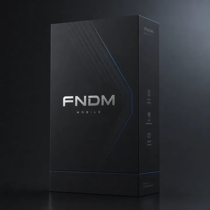 모바일 Packaging for FNDM - AI-generated packaging design concept