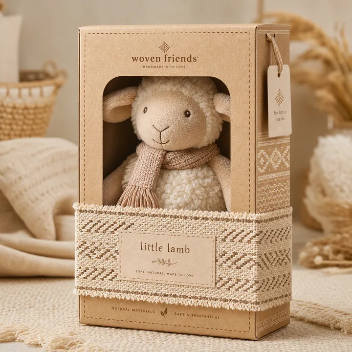 Llaveros Packaging for Miau Crochet - AI-generated packaging design concept