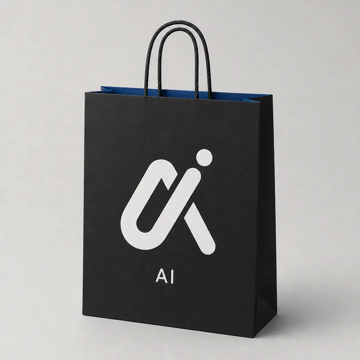 Bag Packaging for AI - AI-generated packaging design concept