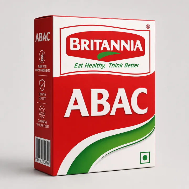 ABAC Packaging for Britania - AI-generated packaging design concept