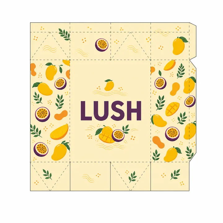 LUSH Packaging Design - AI-generated packaging design concept