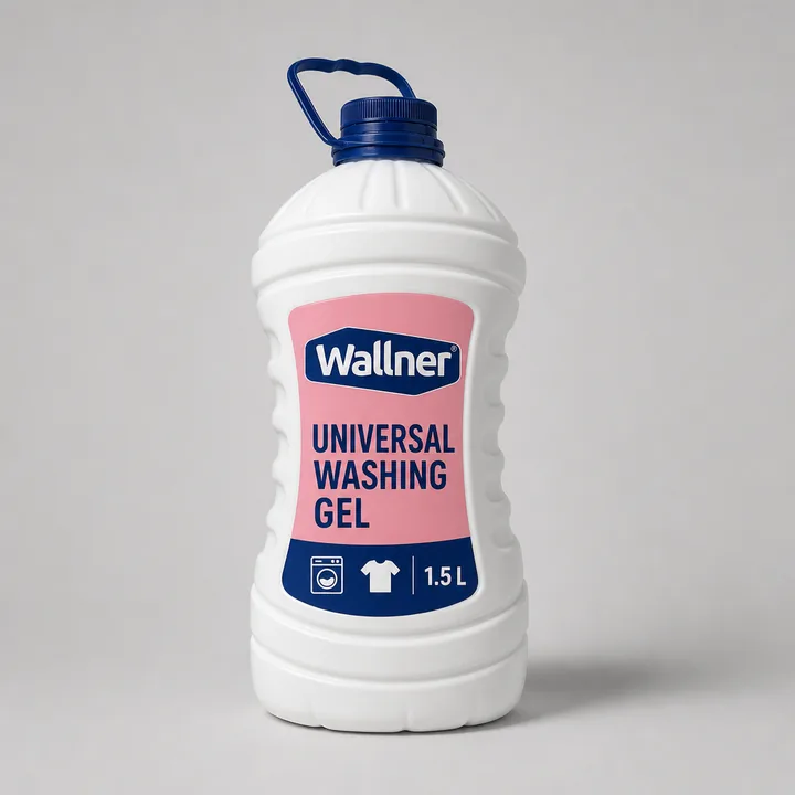 Unversal Washing Gel Packaging for Wallner - AI-generated packaging design concept