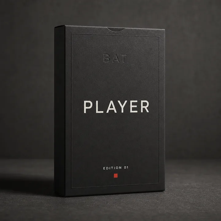 Player Packaging for Bat - AI-generated packaging design concept