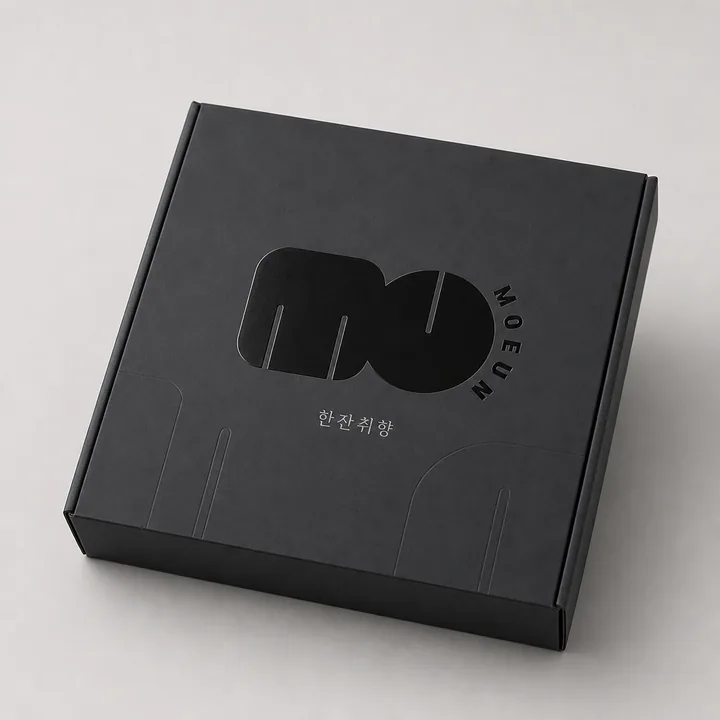 한잔취향 Packaging for MOEUN - AI-generated packaging design concept