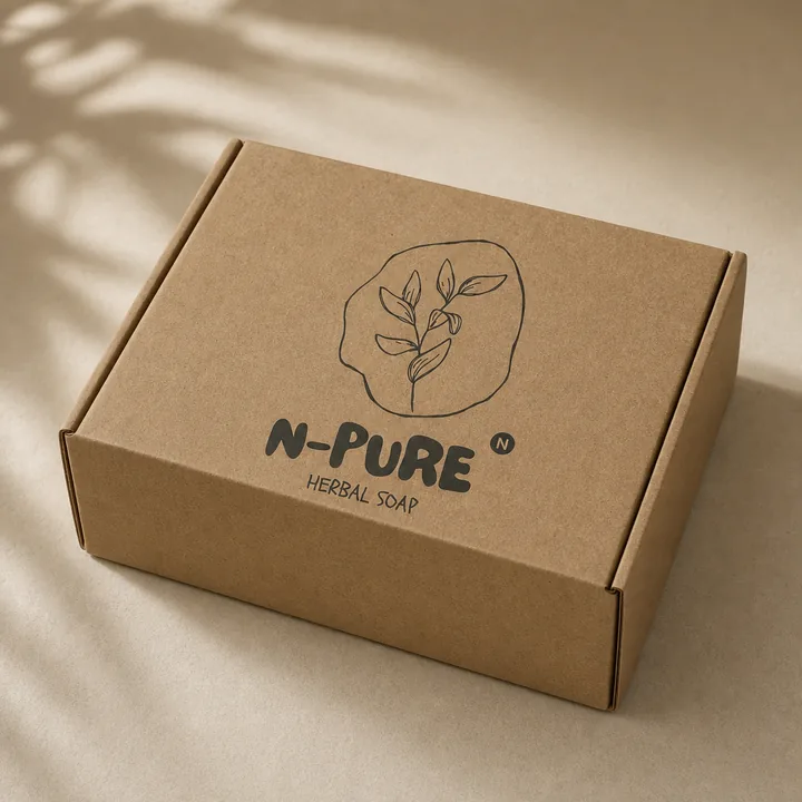 Herbal Soap Packaging for N Pure - AI-generated packaging design concept