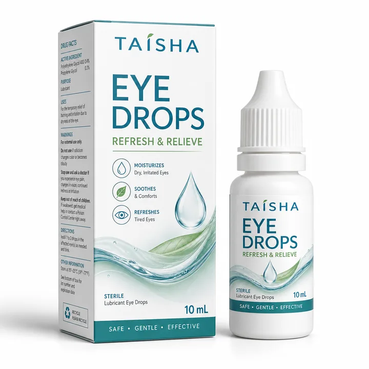 Eye Drops For Taisha Packaging Design - AI-generated packaging design concept