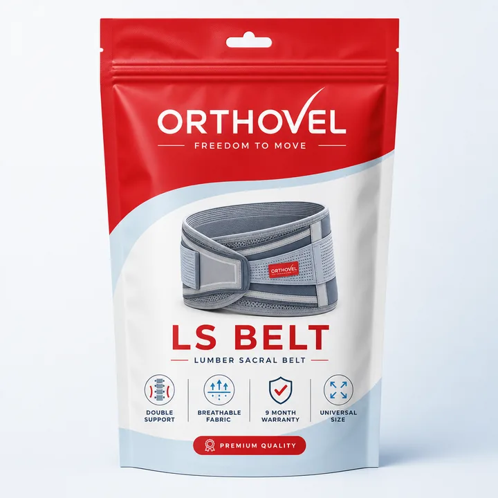 LS Belt Packaging for ORTHOVEL - AI-generated packaging design concept