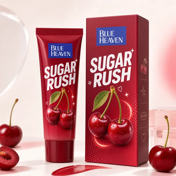 Sugar Rush Packaging for Blue Heaven - AI-generated packaging design concept