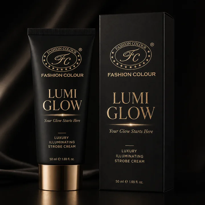 Luxury Illuminating Strobe Cream Packaging for Fashion Colour - AI-generated packaging design concept