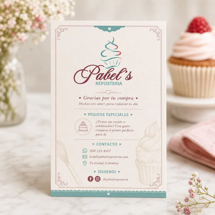 Reposteria Packaging for Pabels #1561 - AI-generated packaging design concept