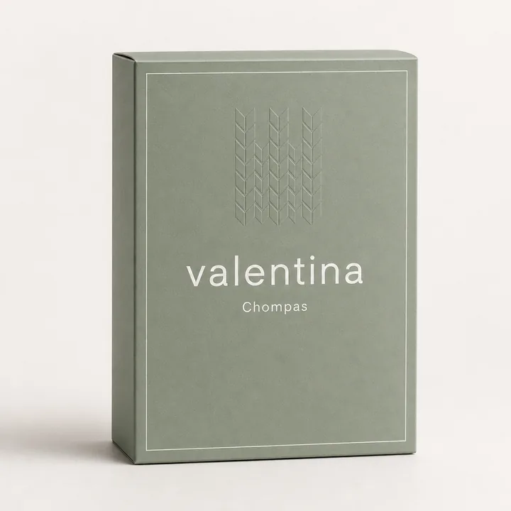 Chompas Packaging for Valentina #1579 - AI-generated packaging design concept