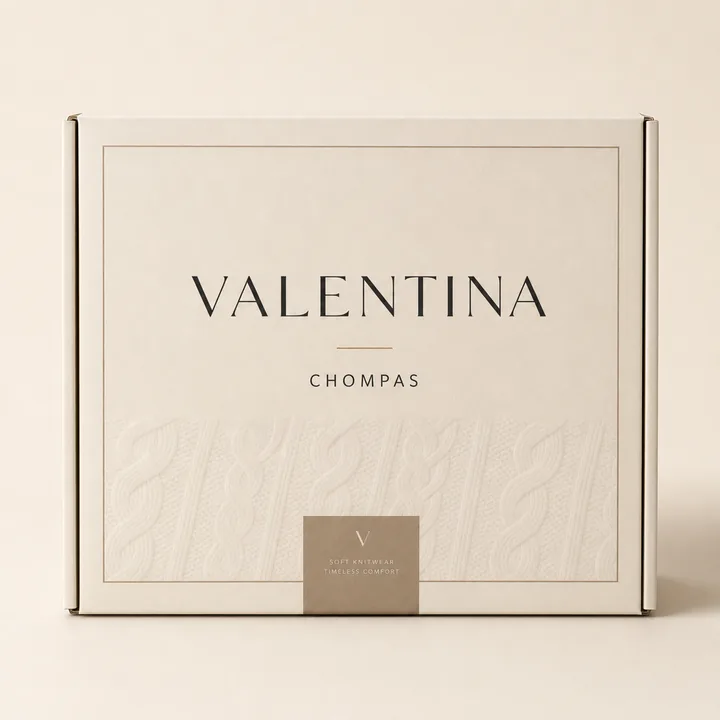 Chompas Packaging for Valentina #1581 - AI-generated packaging design concept